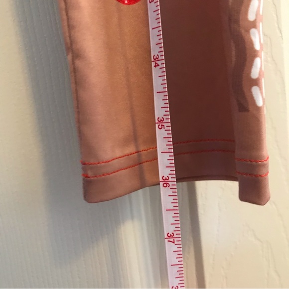 Gingerbread Christmas Candy Leggings Women’s Size M Medium Pants - Picture 7 of 7